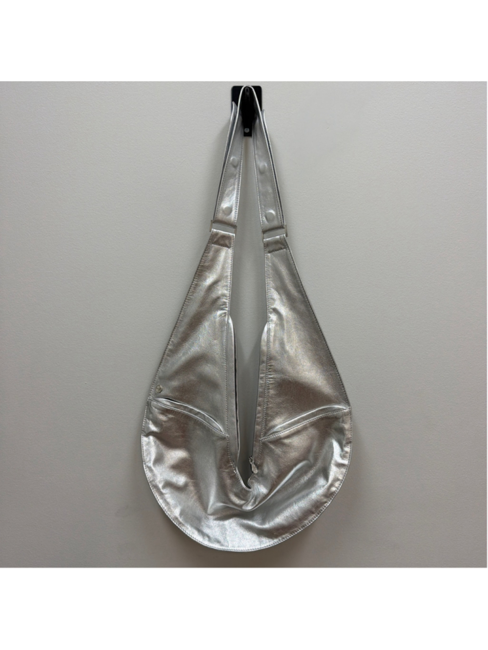 Sash Bag Discontinued Sterling Metallic Lambskin Leather!